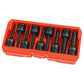 9-piece Impact Bit Socket Set, T-star, T20-t70, 1/2"