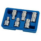 6pcs 1/2" Tamper-proof Torx Security Bit Socket