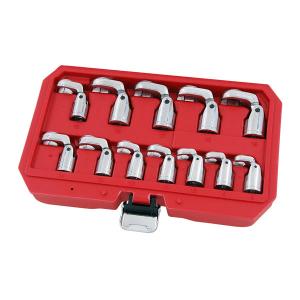 Crows Foot Socket Wrench Set 12pcs 3/8"drive Flexi