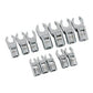 Crows Foot Socket Wrench Set 12pcs 3/8"drive Flexi